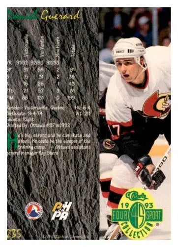 1993 Classic Four Sport #235 Daniel Guerard NM Near Mint ID:65108 - Hockey Card Single