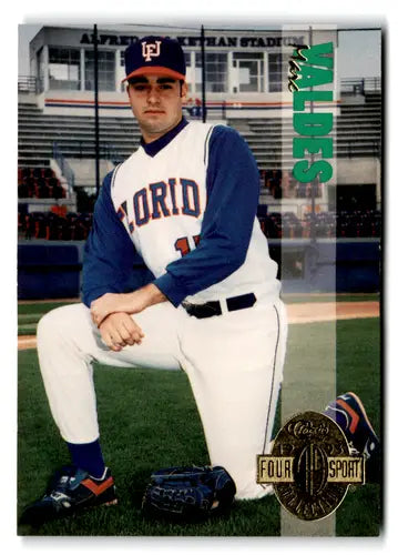 Baseball player card from 1993 Classic Four Sport series featuring Marc Valdes