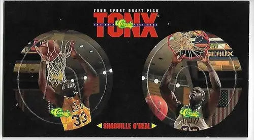 1993 Classic Four Sport Draft Pick Shaquille O’Neal Tonx 1 of 15,000 - Basketball Card Single