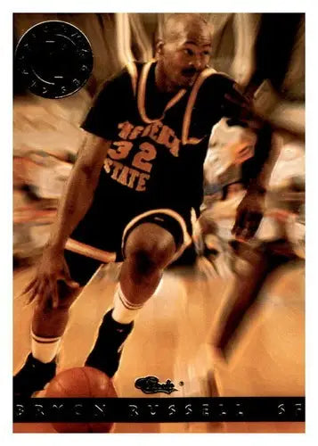 1993 Classic Four Sport Images #13 Bryon Russell NM-MT Jazz - Basketball Card Single