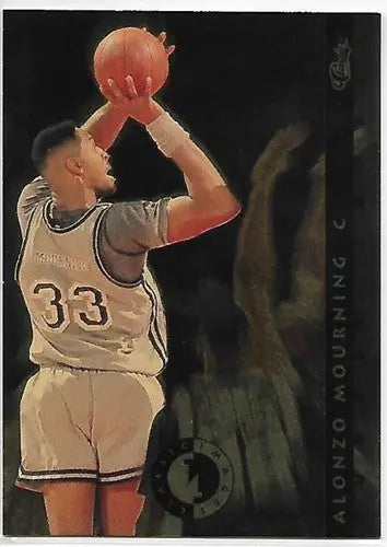 1993 Classic Four Sport Images Sudden Impact #SI10 Alonzo Mourning NM Near Mint - Basketball Card Single