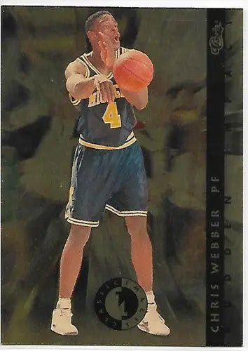 1993 Classic Four Sport Images Sudden Impact #SI12 Chris Webber NM-MT Warriors - Basketball Card Single