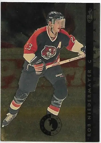 Hockey player card from 1993 Classic Four Sport Images Sudden Impact series