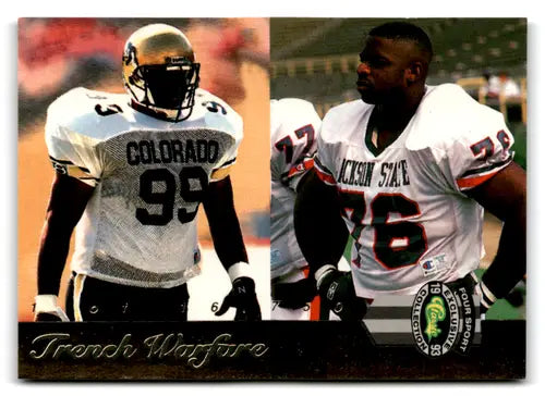 Classic four sport Football trading card from 1993 McDonald’s Limited Prints LP2 Trench Warfare