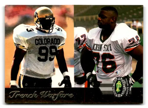 Original gloss football trading card from 1993 Classic Four Sport McDonald’s prints