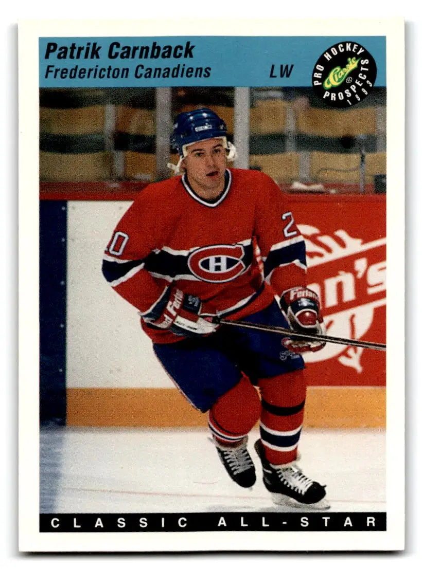 1993 Classic Pro Prospects #105 Patrik Carnback - Hockey Card Single