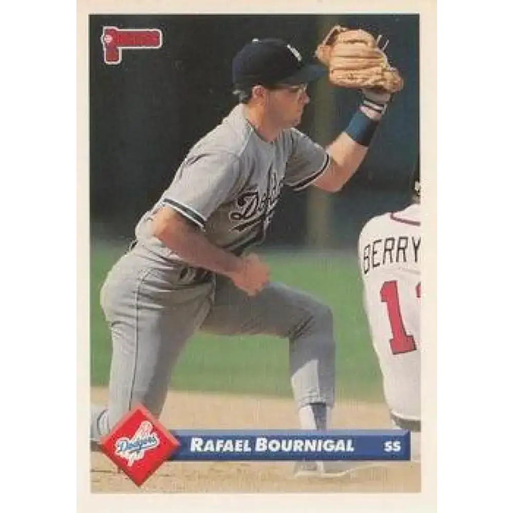 1993 Donruss #10 Rafael Bournigal NM-MT RC Rookie Los Angeles Dodgers Baseball Card - Baseball Card Single
