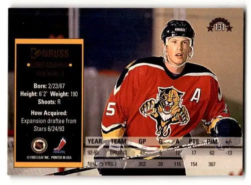 Hockey card featuring Gord Murphy from 1993 Donruss with original gloss by Simply Sandoval