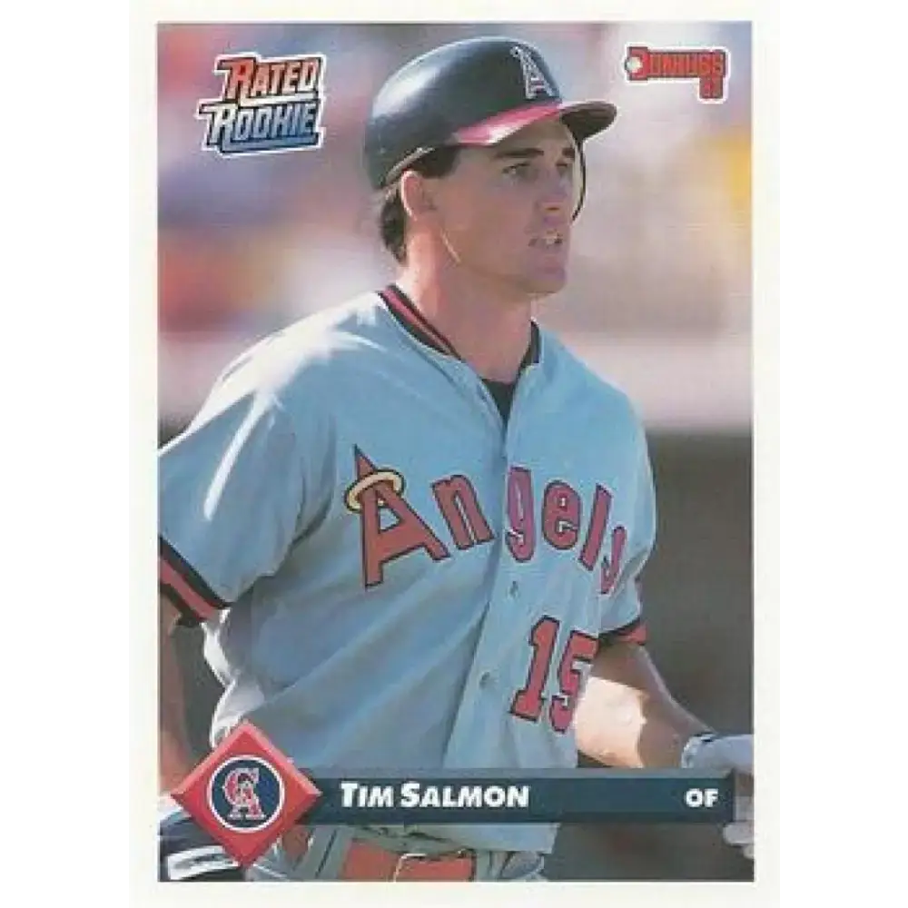 1993 Donruss #176 Tim Salmon NM-MT California Angels Baseball Card - Baseball Card Single