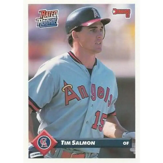 1993 Donruss #176 Tim Salmon NM-MT California Angels Baseball Card - Baseball Card Single