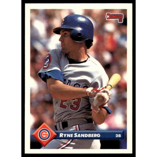 1993 Donruss #344 Ryne Sandberg EX Chicago Cubs Baseball Card - Baseball Card Single