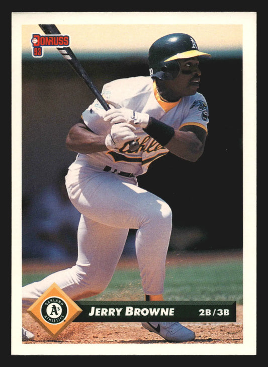 1993 Donruss #447 Jerry Browne Oakland Athletics - Baseball Card Single