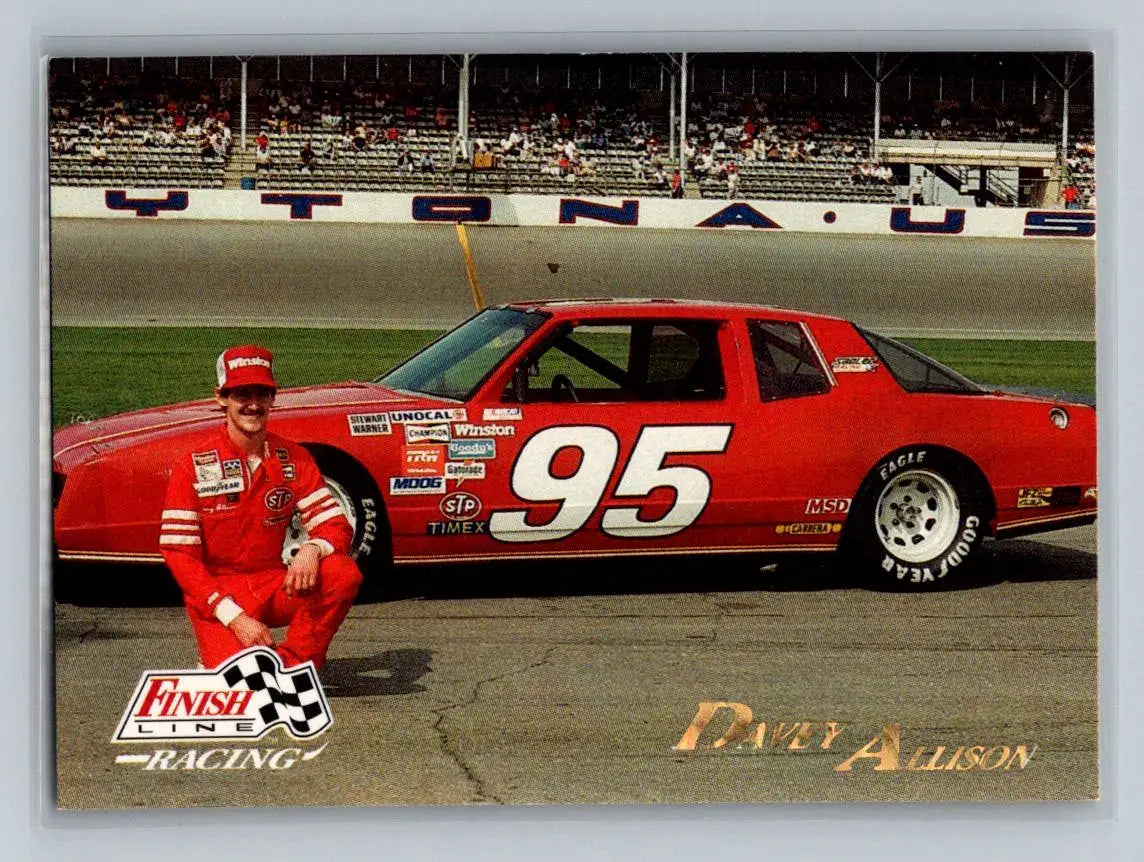 1993 Finish Line #1 Davey Allison Davey Allison Sadler Brothers Racing - Racing Card Single