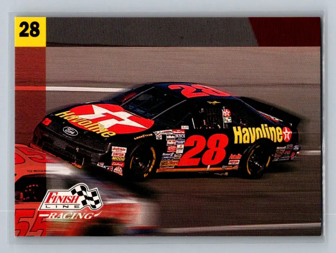 1993 Finish Line #48 Car #28 Texaco Havoline Robert Yates Racing - Racing Card Single