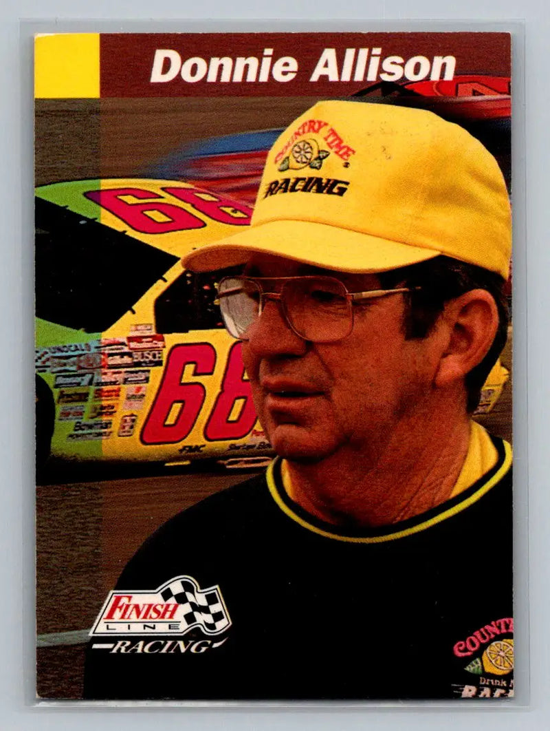1993 Finish Line #63 Donnie Allison Tri-Star Motorsports - Racing Card Single