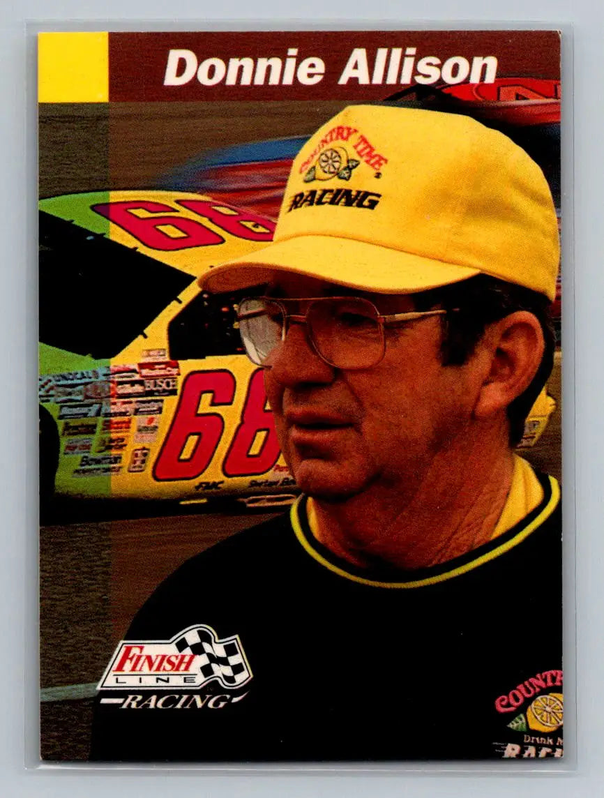 1993 Finish Line #63 Donnie Allison Tri-Star Motorsports - Racing Card Single