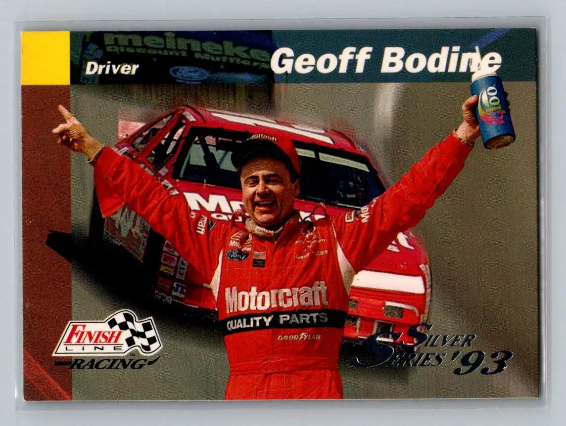 1993 Finish Line #69 Geoff Bodine Bud Moore Engineering - Racing Card Single