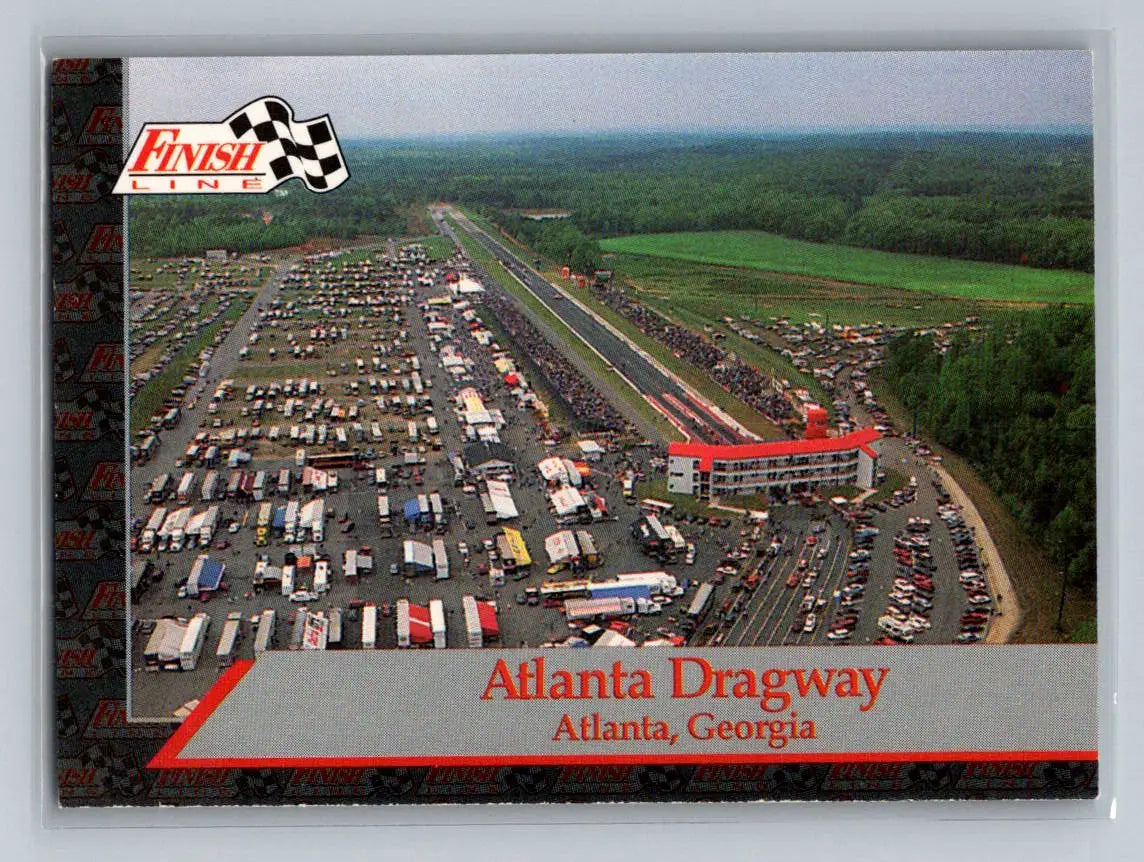 1993 Finish Line NHRA #T-6 Atlanta Dragway Speedways - Racing Card Single