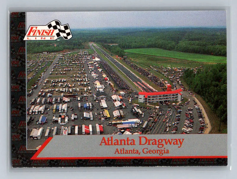 1993 Finish Line NHRA #T-6 Atlanta Dragway Speedways - Racing Card Single