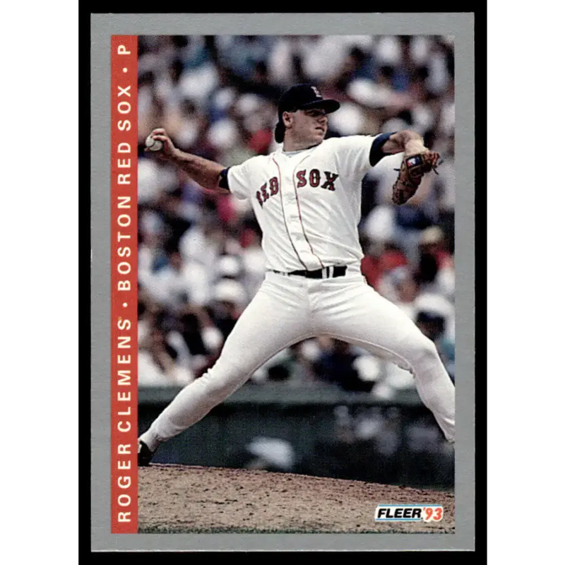 1993 Fleer #177 Roger Clemens EX/NM Boston Red Sox Baseball Card - Baseball Card Single