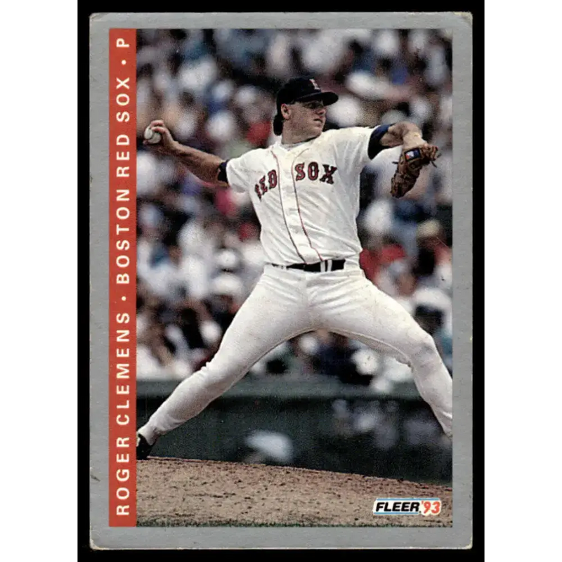 1993 Fleer #177 Roger Clemens EX/NM Boston Red Sox Baseball Card - Baseball Card Single