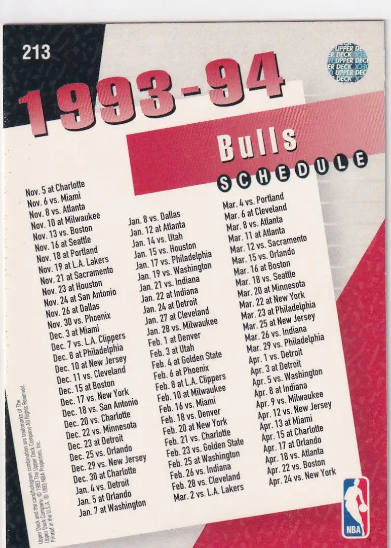 1993 FLEER #213 SCOTTIE PIPPEN- CHICAGO BULLS - Basketball Card Single