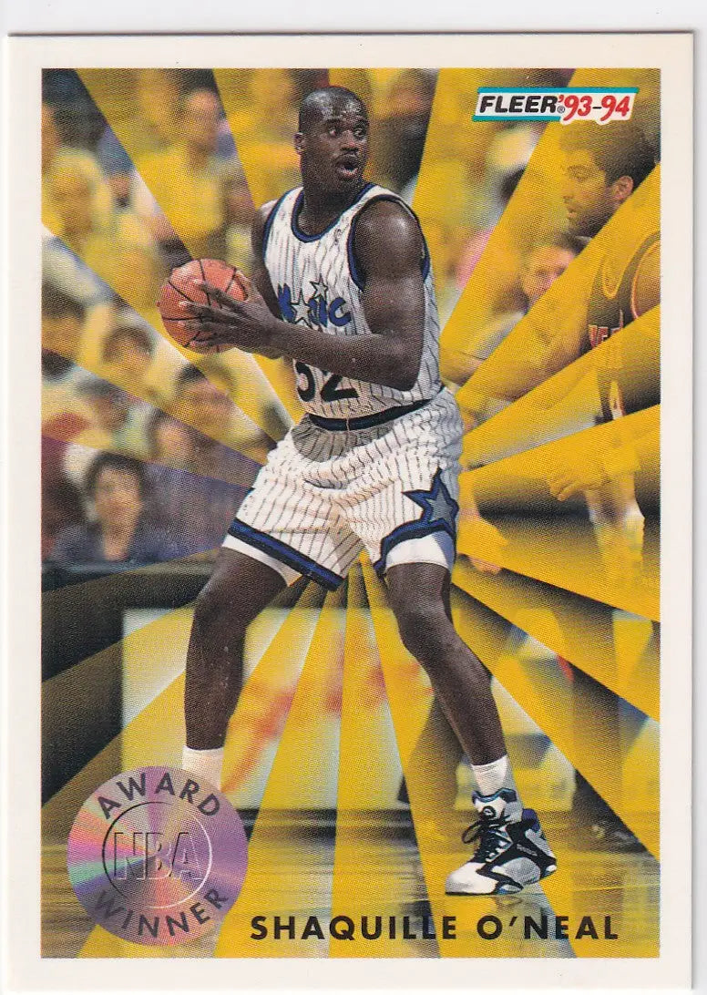 1993 FLEER #231 SHAQUILLE ONEAL AWARD WINNER- ORLANDO MAGIC - Basketball Card Single