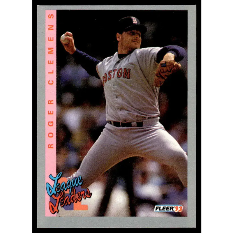 1993 Fleer #348 Roger Clemens EX/NM Boston Red Sox Baseball Card - Baseball Card Single