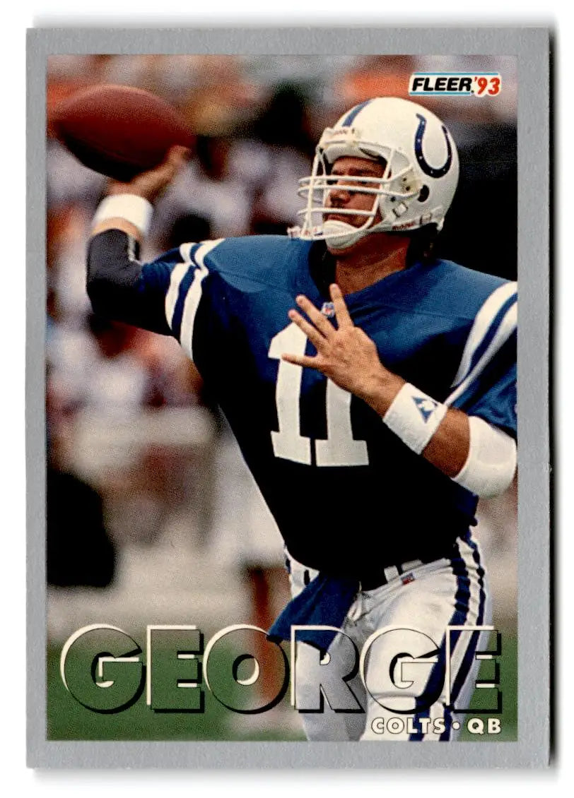1993 Fleer #478 Jeff George - Football Card Single
