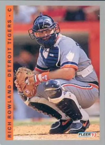 1993 Fleer #610 Rich Rowland NM-MT Tigers - Baseball Card Single