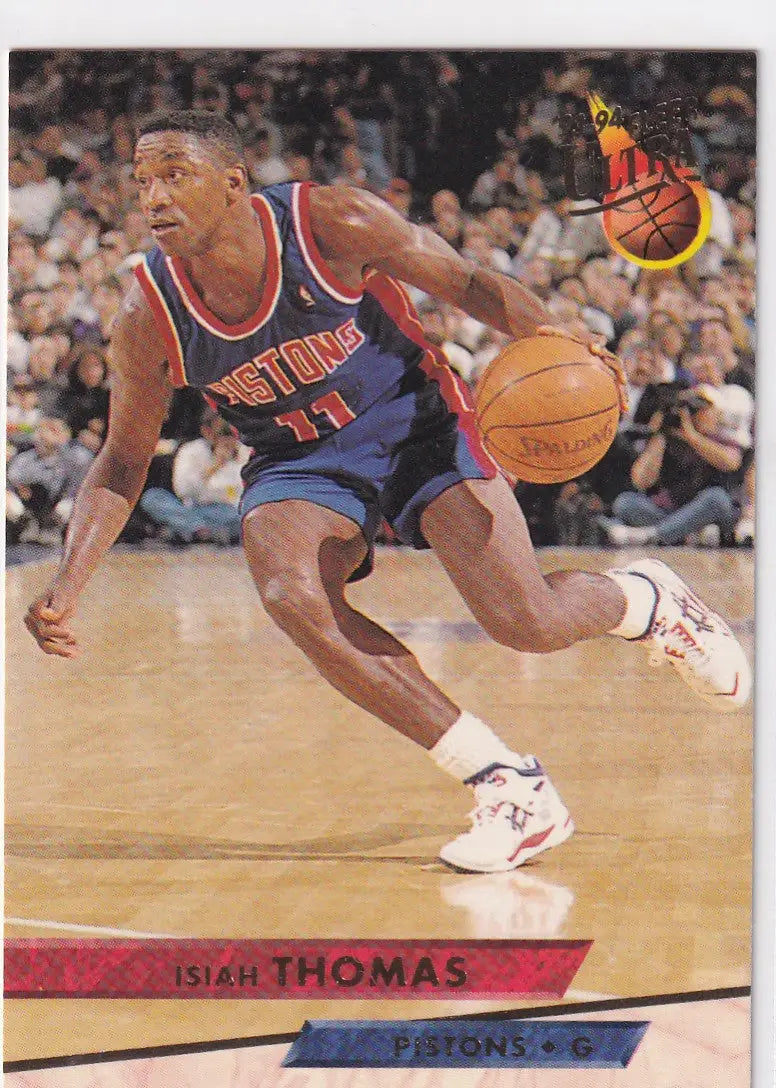 1993 FLEER #62 ISIAH THOMAS- DETROIT PISTONS - Basketball Card Single