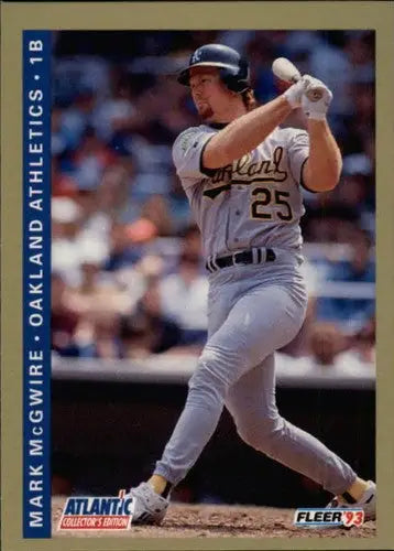 1993 Fleer Atlantic #16 Mark McGwire NM Near Mint Athletics - Baseball Card Single
