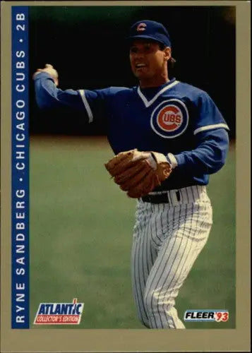 1993 Fleer Atlantic #21 Ryne Sandberg NM-MT Cubs - Baseball Card Single