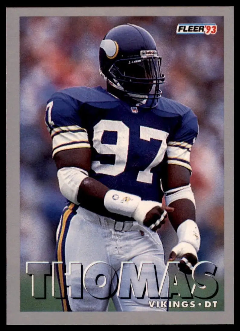 1993 Fleer Henry Thomas #203 Minnesota Vikings Football Card NFL Sports - Football Card Single
