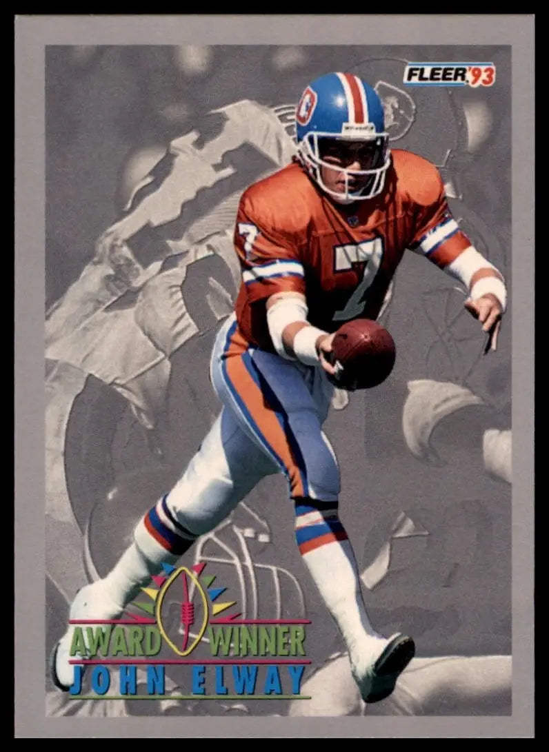 1993 Fleer John Elway #237 Denver Broncos Football Card NFL Sports - Football Card Single