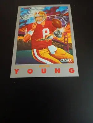 1993 Fleer - Steve Young #247. San Francisco 49ers. NRMT+ - Football Card Single