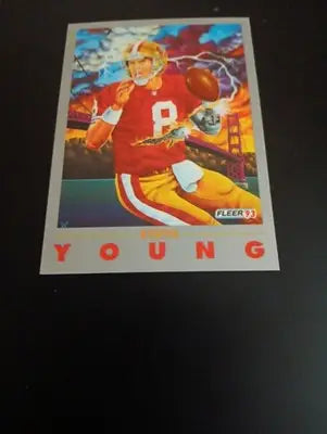 1993 Fleer - Steve Young #247. San Francisco 49ers. NRMT+ - Football Card Single