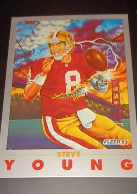 1993 Fleer - Steve Young #247. San Francisco 49ers. NRMT+ - Football Card Single