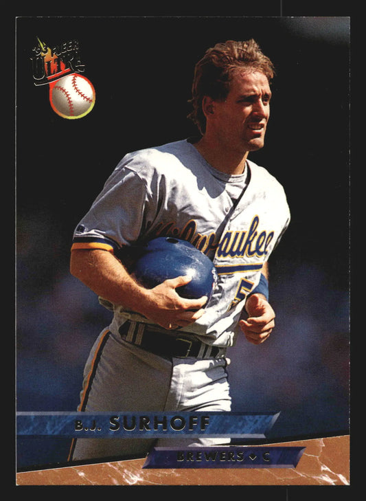 1993 Fleer Ultra B.J. Surhoff #224 Milwaukee Brewers - Baseball Card Single