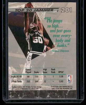 1993 Fleer Ultra David Robinson #201 Basketball - Basketball Card Single