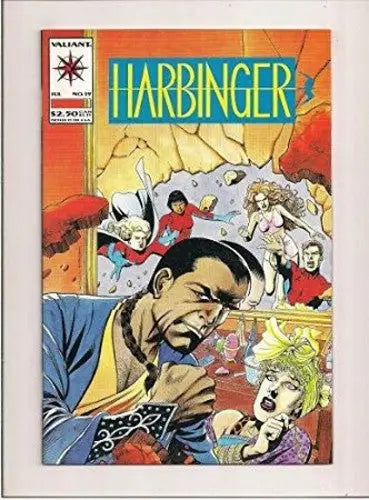 Valiant Comics Harbinger issue 19 displayed on store shelf with quick delivery times