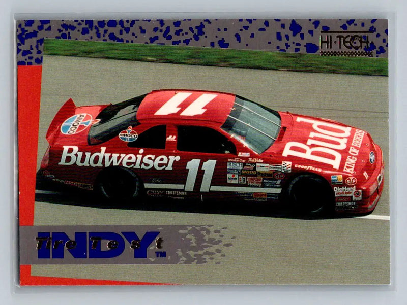 1993 Hi-Tech 1992 Indy Tire Test #9 Bill Elliott’s car Junior Johnson - Racing Card Single