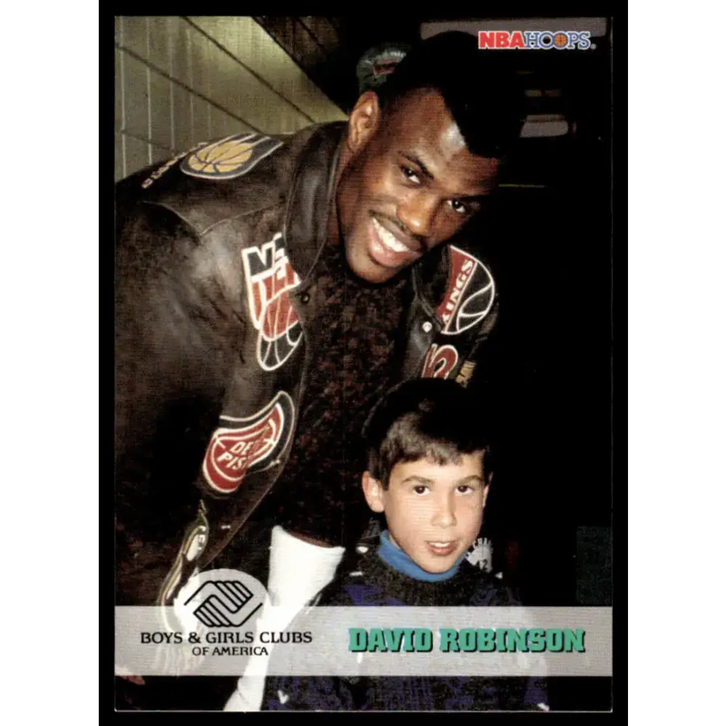 1993 Hoops #291 David Robinson NM/MT San Antonio Spurs Basketball Card - Basketball Card Single