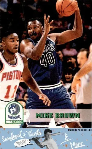 1993 Hoops #366 Mike Brown ID:45742 - Basketball Card Single