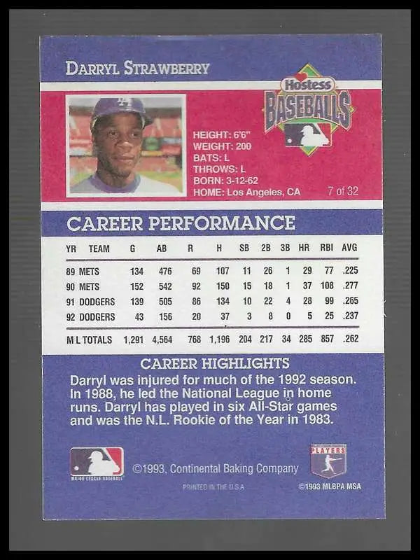 1993 Hostess #12 Brian McRae Near Mint - Baseball Card Single