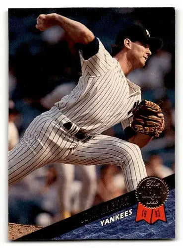 1993 Leaf #162 John Habyan New York Yankees Baseball Cards EX/NM ID:59758 - Baseball Card Single