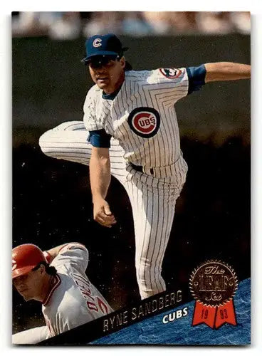 1993 Leaf #224 Ryne Sandberg Chicago Cubs Baseball Cards EX/NM ID:63396 - Baseball Card Single