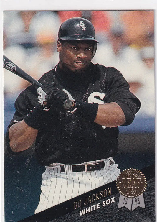 1993 LEAF #316 BO JACKSON- CHICAGO WHITE SOX - Baseball Card Single
