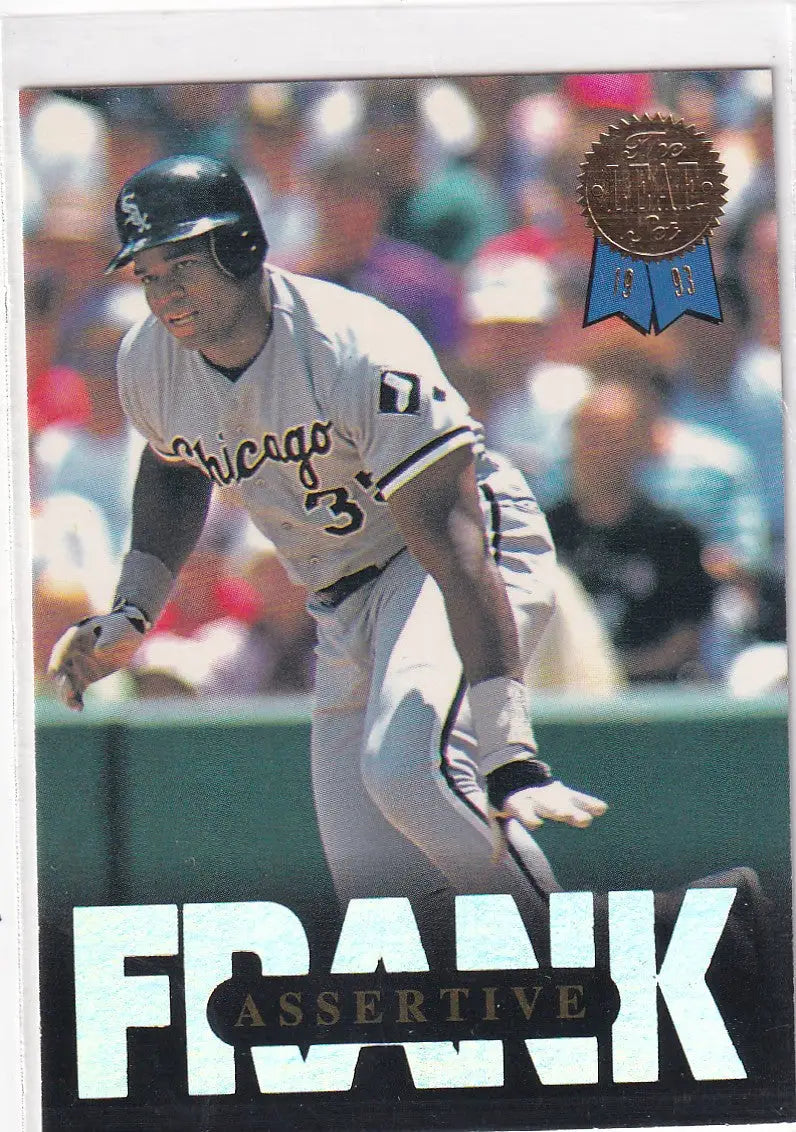 1993 LEAF #5 FRANK THOMAS ASSERTIVE- CHICAGO WHITE SOX