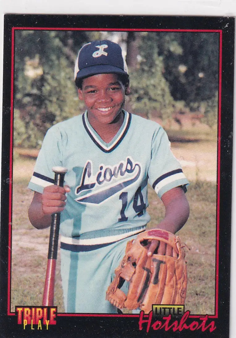 1993 LEAF #77 LITTLE HOTSHOTS FRANK THOMAS- CHICAGO WHITE SOX - Baseball Card Single